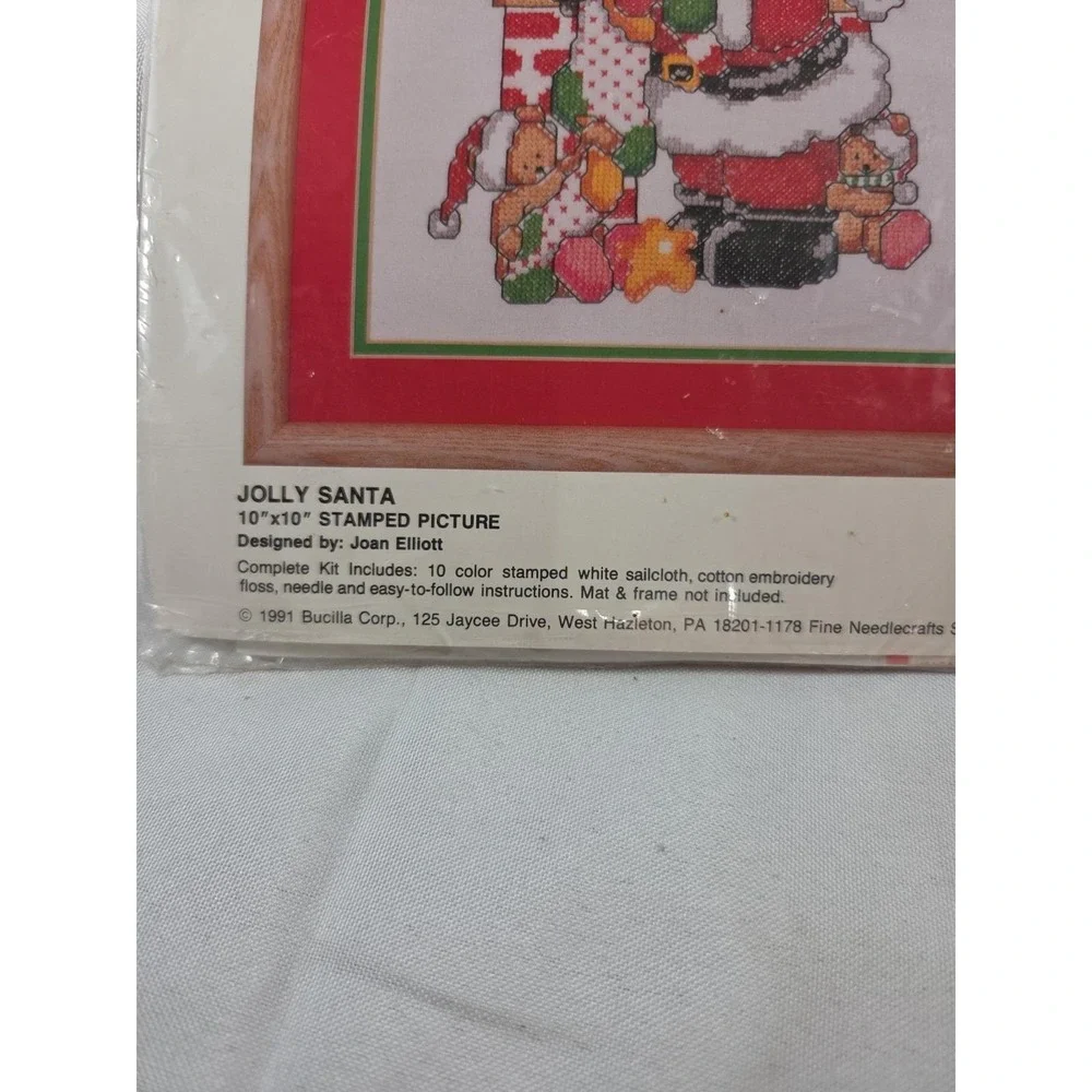 Bucilla Avon Jolly Santa  10x10